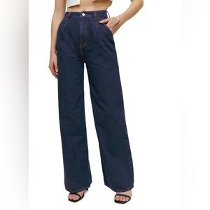 Reformation Miami super high waist wide leg Jean